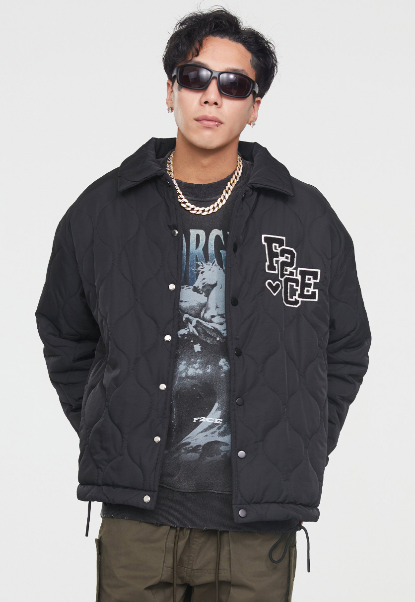 F2CE Gourd Pattern Embroidery Padding Jacket