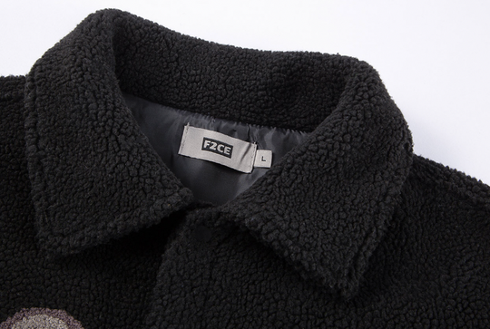 F2CE Logo Embroidery Sherpa Fleece Jacket