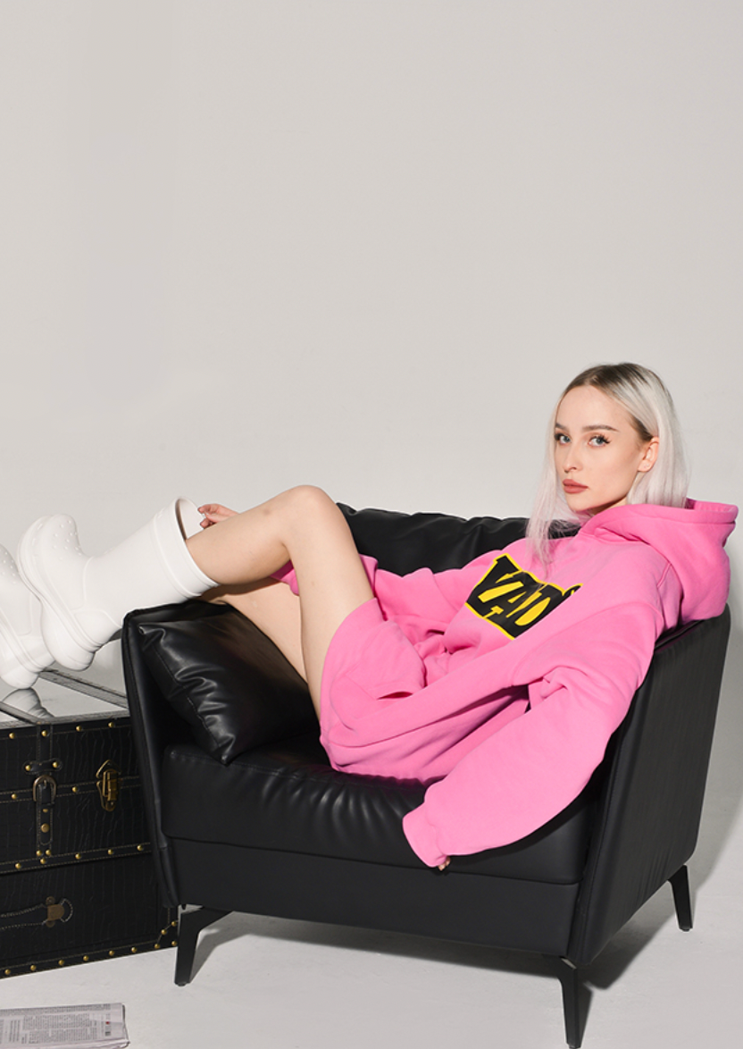 YADcrew Logo Print Hoodie