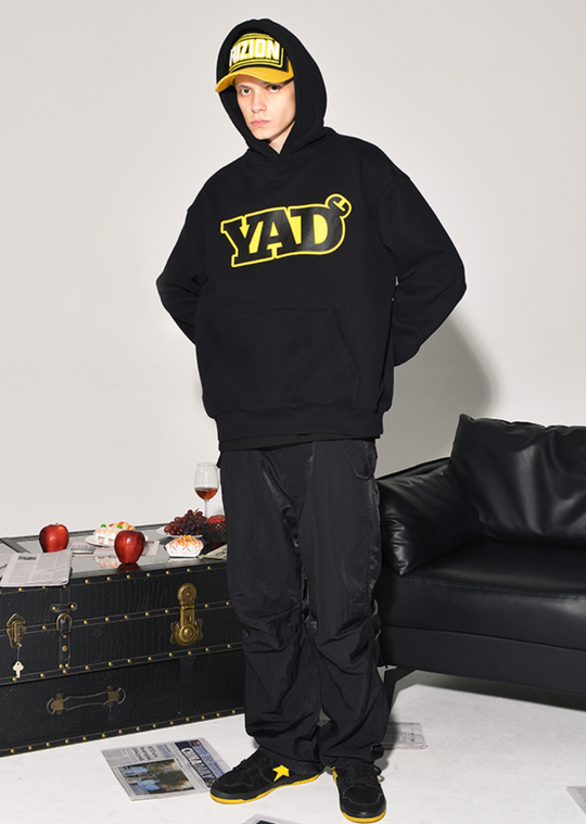YADcrew Logo Print Hoodie