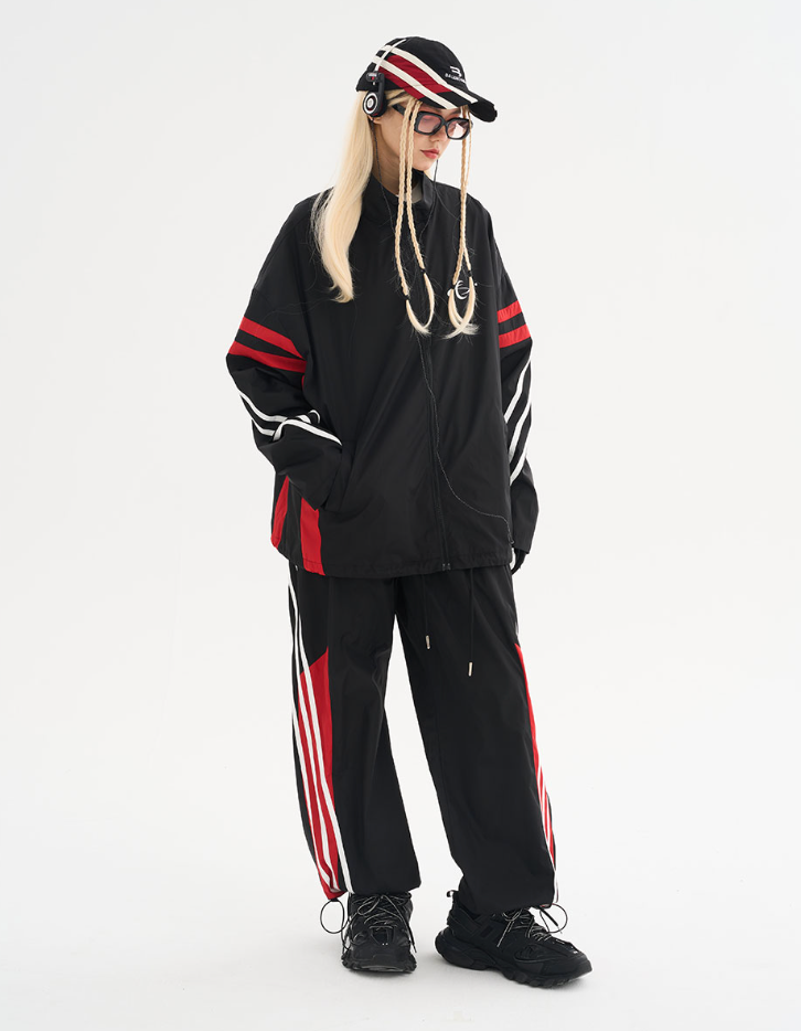 Harsh and Cruel Stitching Loose Track Jacket