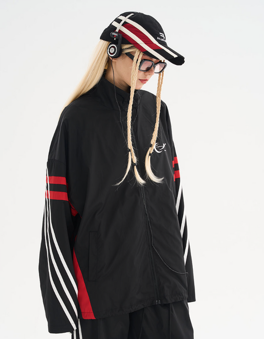 Harsh and Cruel Stitching Loose Track Jacket