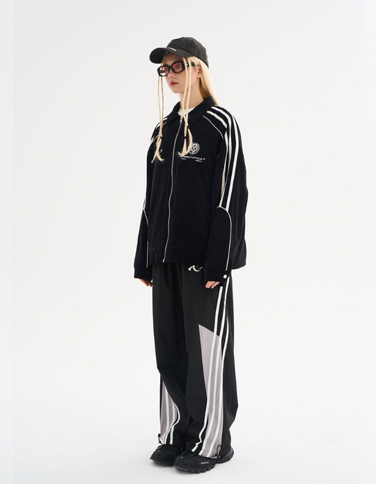 Harsh and Cruel Striped Loose Corduroy Jacket