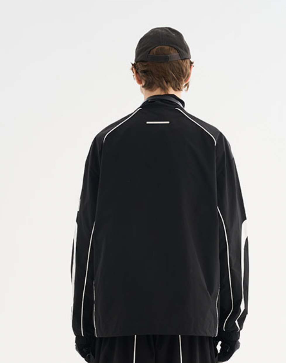 Harsh and Cruel Splicing Loose Crest Logo Jacket