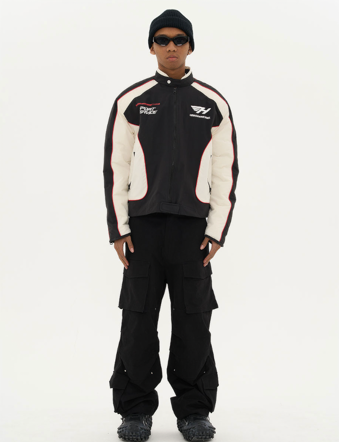 Harsh and Cruel Racing Logo Paneled Jacket