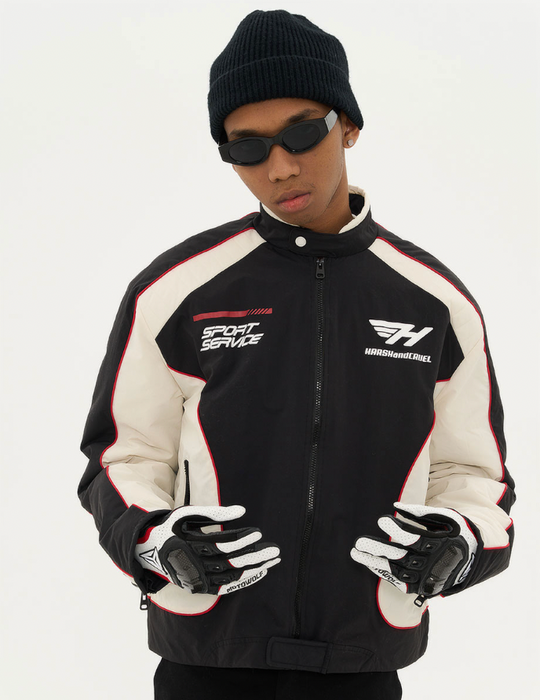 Harsh and Cruel Racing Logo Paneled Jacket