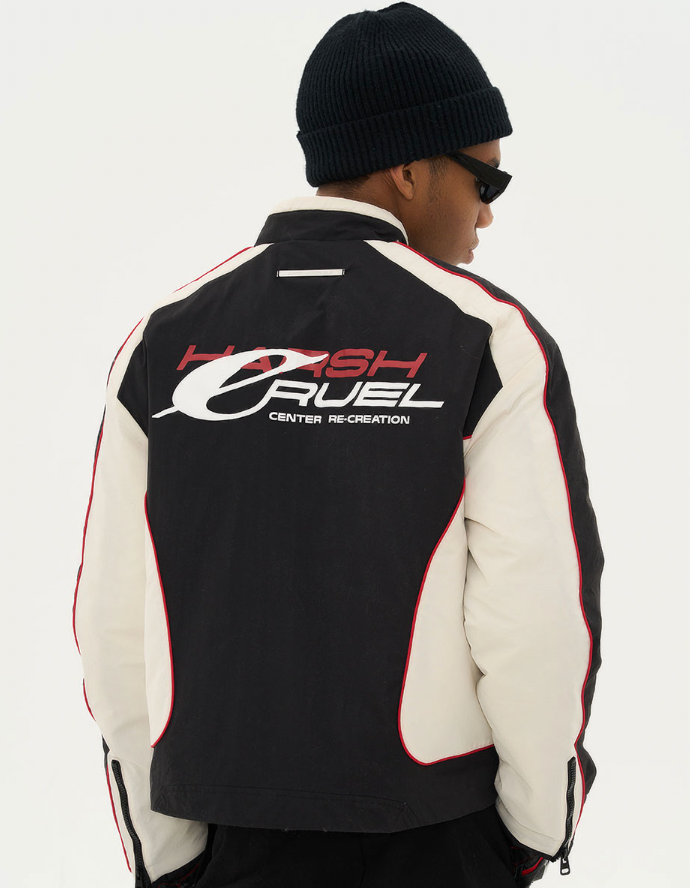 Harsh and Cruel Racing Logo Paneled Jacket