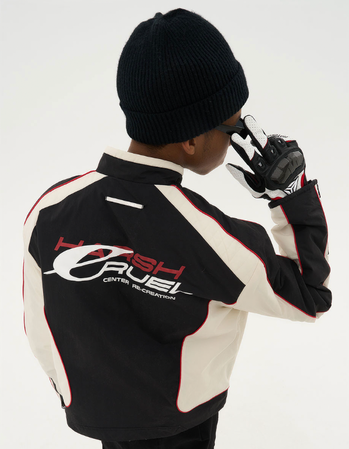 Harsh and Cruel Racing Logo Paneled Jacket
