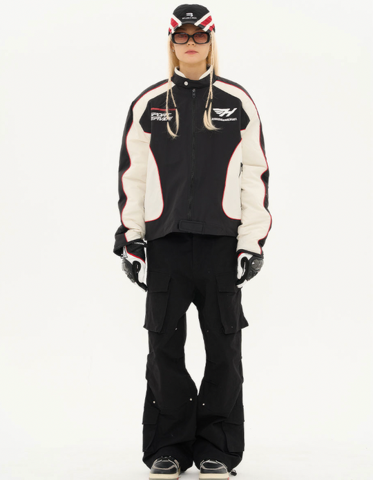 Harsh and Cruel Racing Logo Paneled Jacket