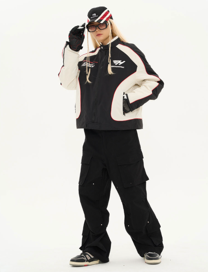 Harsh and Cruel Racing Logo Paneled Jacket