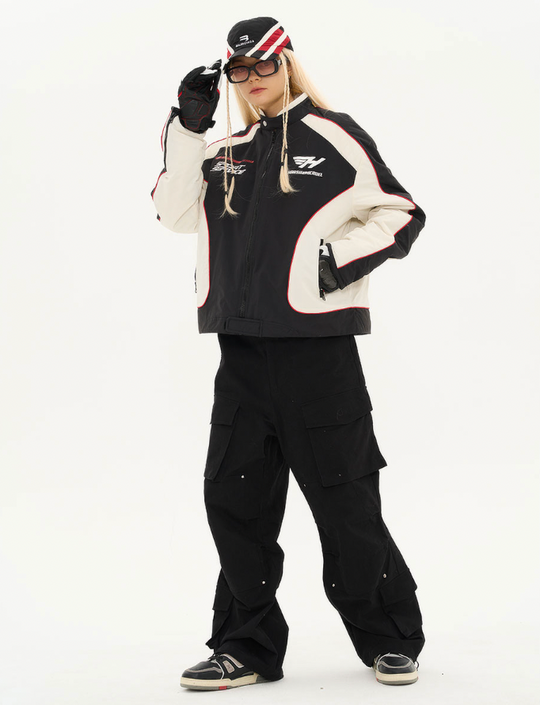 Harsh and Cruel Racing Logo Paneled Jacket