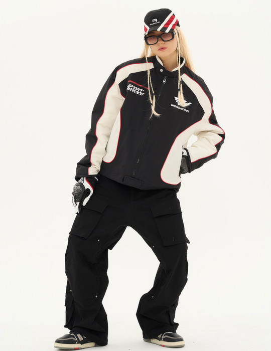 Harsh and Cruel Racing Logo Paneled Jacket