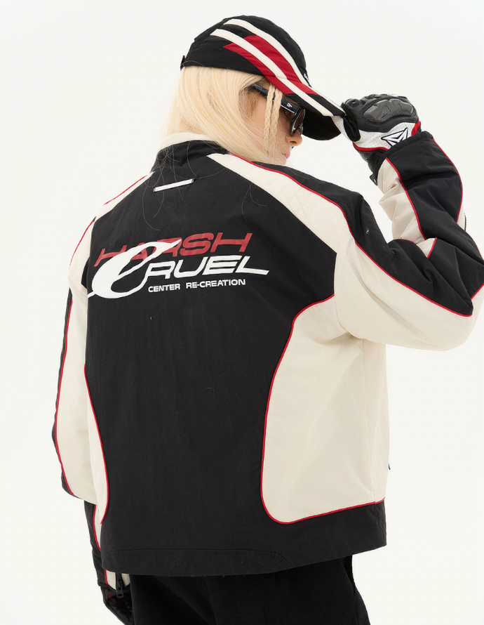 Harsh and Cruel Racing Logo Paneled Jacket