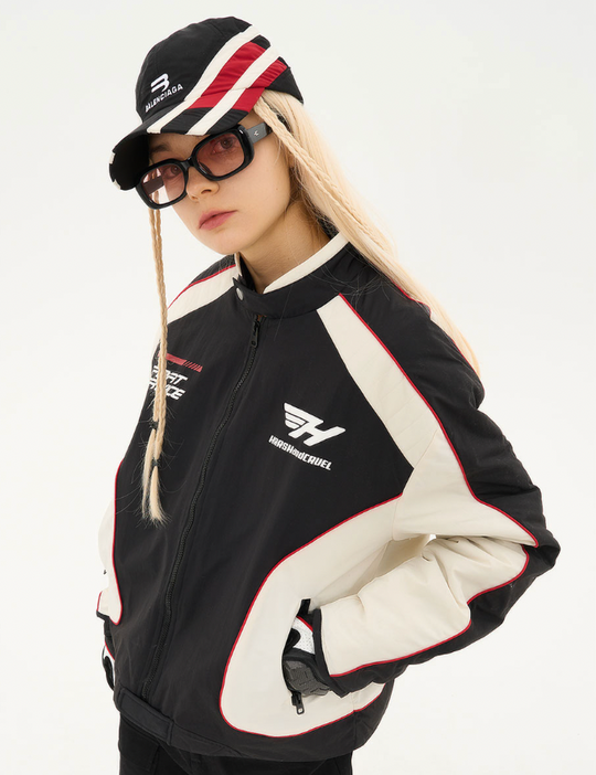 Harsh and Cruel Racing Logo Paneled Jacket