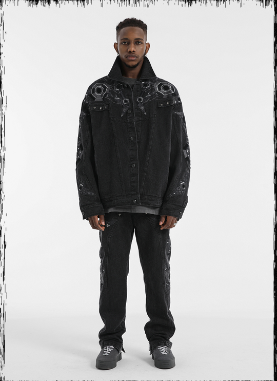 JHYQ Heavy Embroidery Denim Jacket