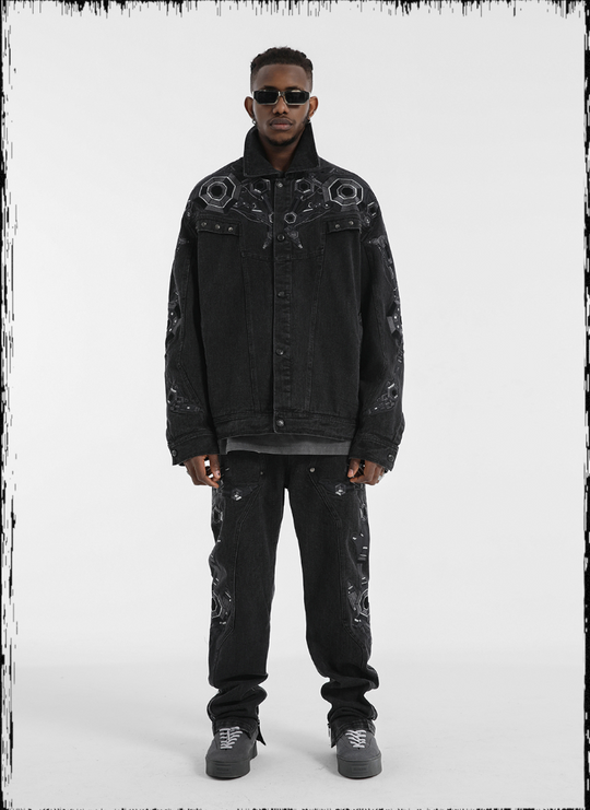 JHYQ Heavy Embroidery Denim Jacket