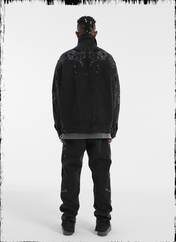 JHYQ Heavy Embroidery Denim Jacket