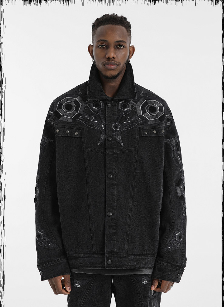 JHYQ Heavy Embroidery Denim Jacket