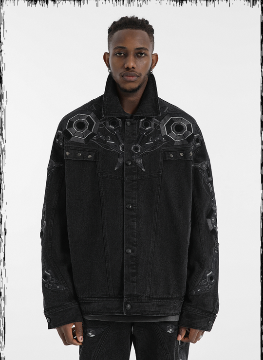 JHYQ Heavy Embroidery Denim Jacket