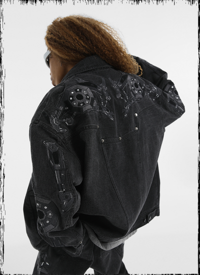 JHYQ Heavy Embroidery Denim Jacket