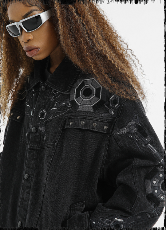 JHYQ Heavy Embroidery Denim Jacket