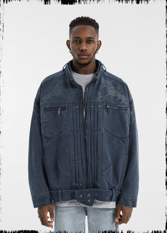 JHYQ Stand Up Collar Short Jacket