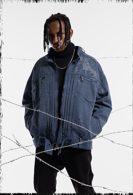 JHYQ Stand Up Collar Short Jacket