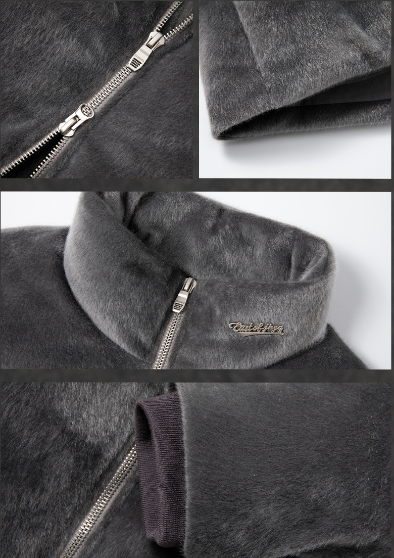 JHYQ 90 White Duck Down Imitation Mink Down Jacket