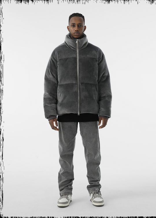 JHYQ 90 White Duck Down Imitation Mink Down Jacket