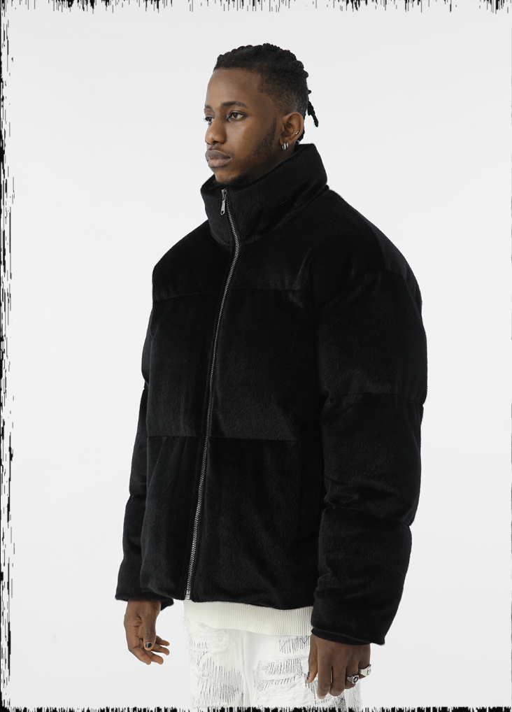 JHYQ 90 White Duck Down Imitation Mink Down Jacket