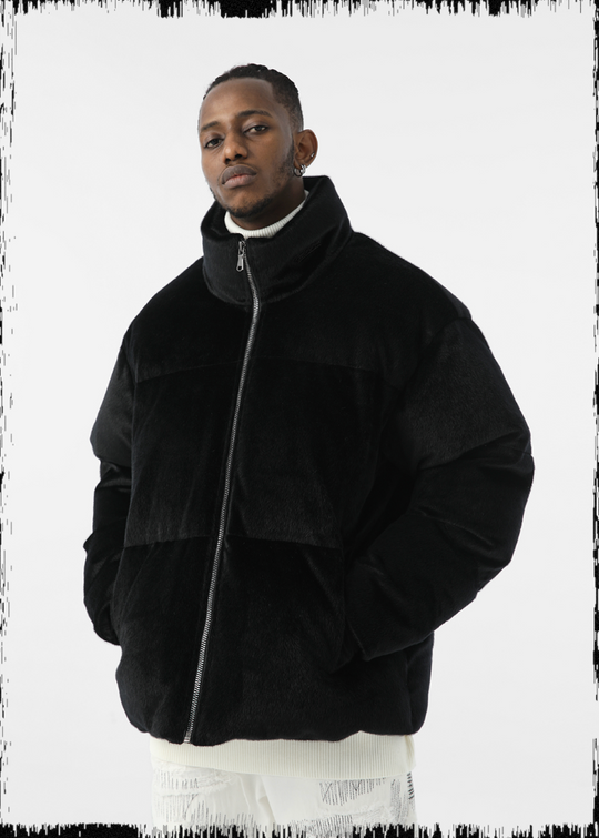 JHYQ 90 White Duck Down Imitation Mink Down Jacket