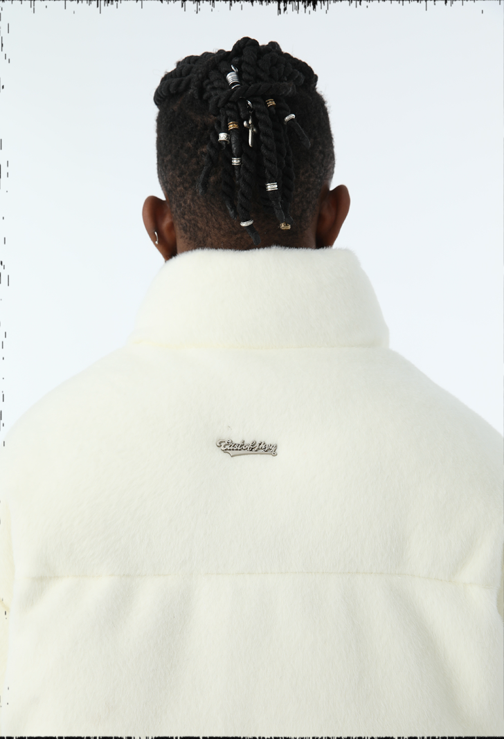 JHYQ 90 White Duck Down Imitation Mink Down Jacket