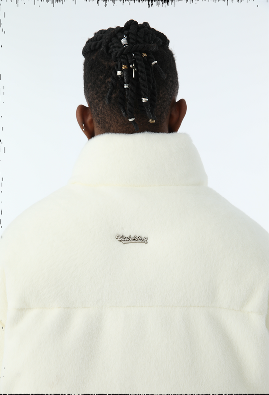 JHYQ 90 White Duck Down Imitation Mink Down Jacket