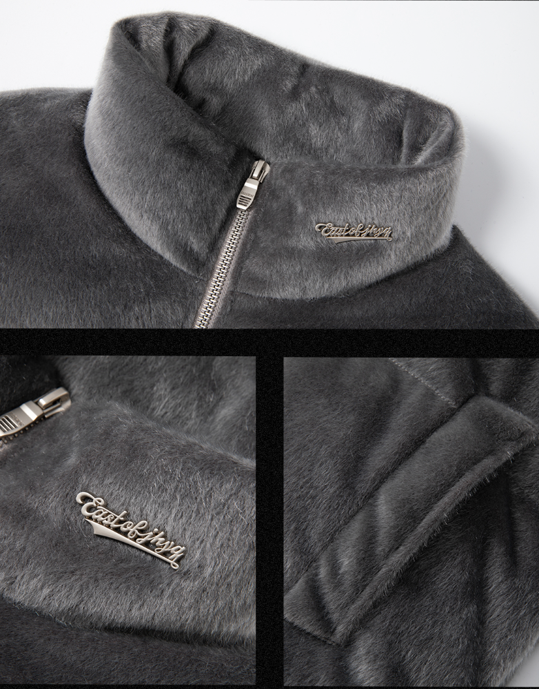 JHYQ 90 White Duck Down Imitation Mink Down Jacket