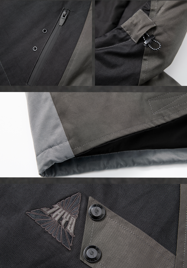 JHYQ 90 White Duck Down Function Hooded Down Jacket