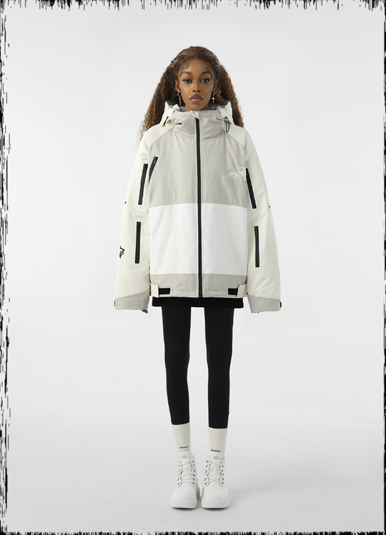 JHYQ 90 White Duck Down Function Hooded Down Jacket