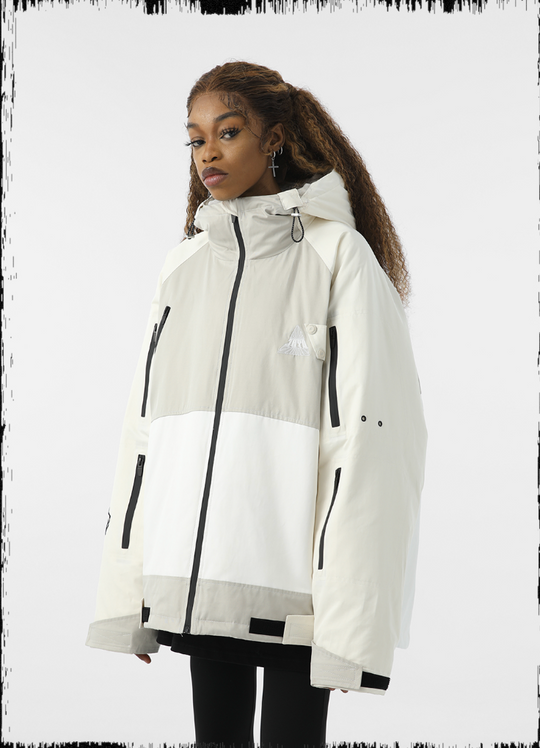 JHYQ 90 White Duck Down Function Hooded Down Jacket