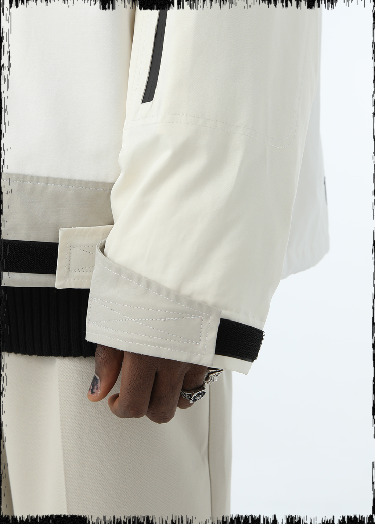 JHYQ 90 White Duck Down Function Hooded Down Jacket