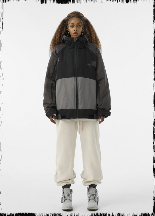 JHYQ 90 White Duck Down Function Hooded Down Jacket