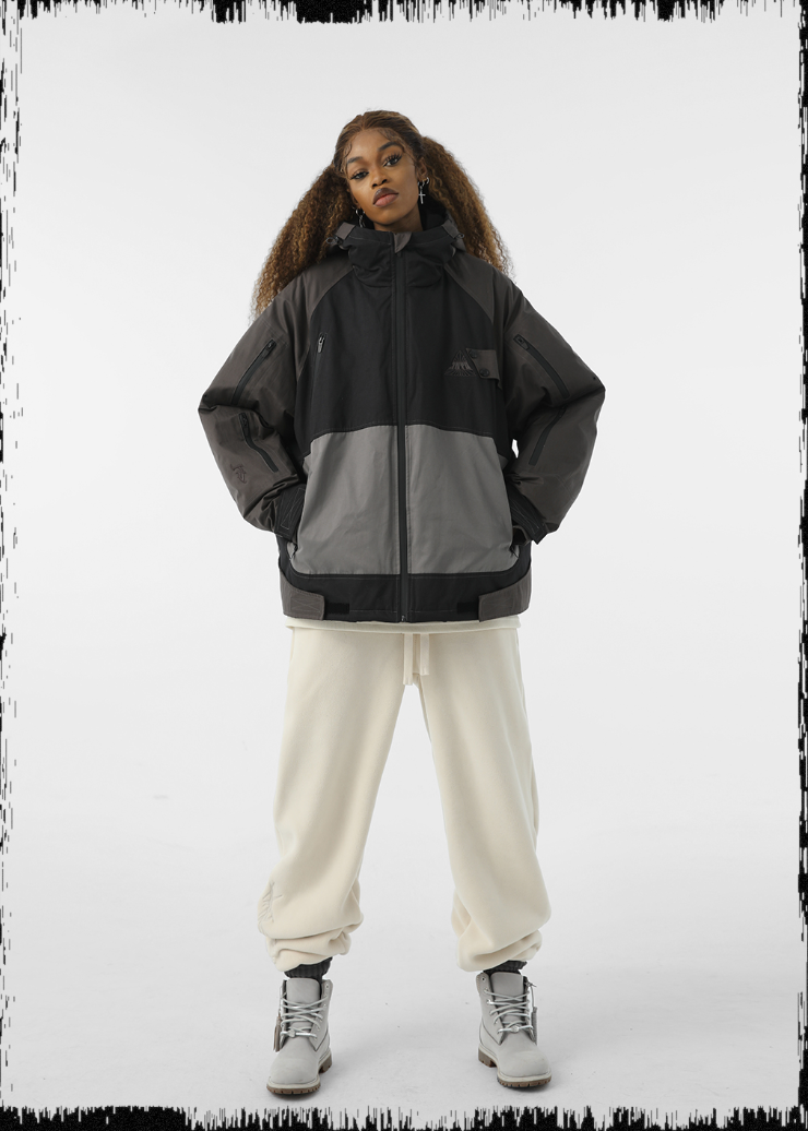 JHYQ 90 White Duck Down Function Hooded Down Jacket