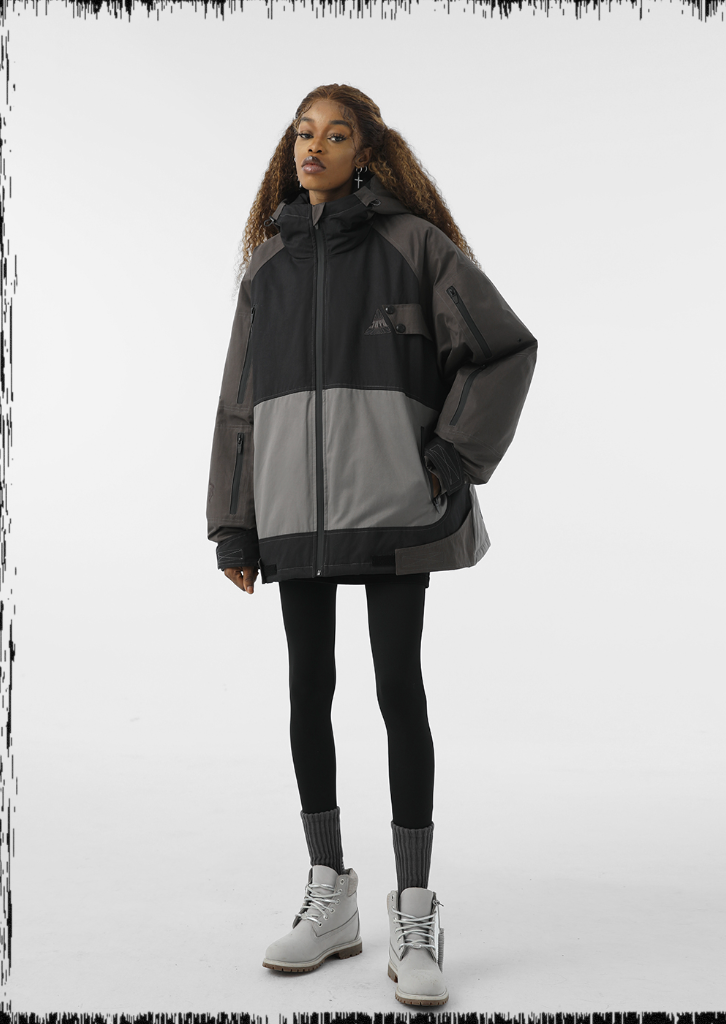 JHYQ 90 White Duck Down Function Hooded Down Jacket