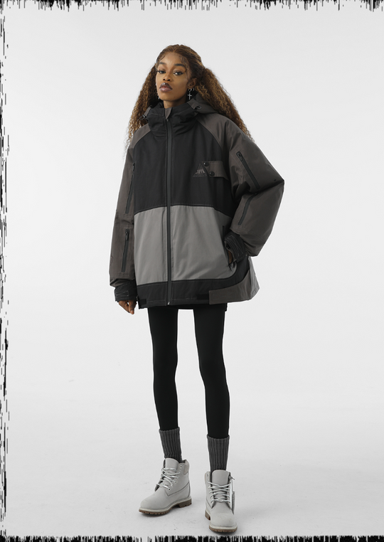 JHYQ 90 White Duck Down Function Hooded Down Jacket