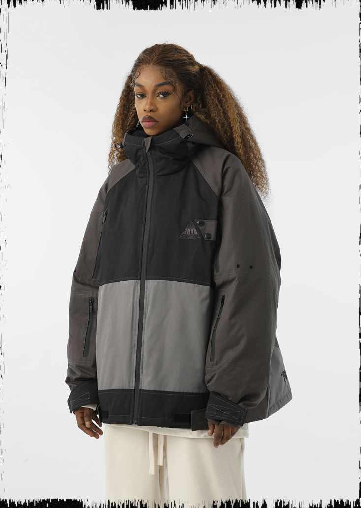 JHYQ 90 White Duck Down Function Hooded Down Jacket