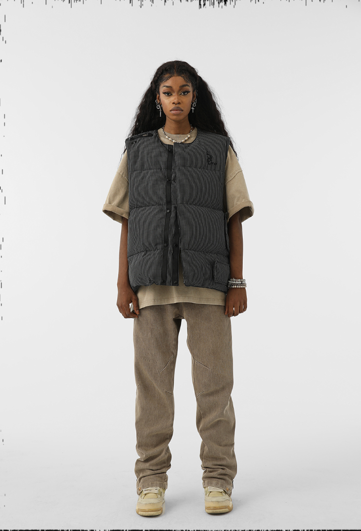 JHYQ Plaid Work Function Vest