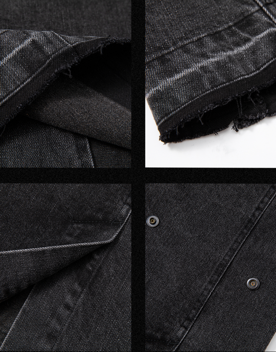 JHYQ Embroidered Denim Blazer