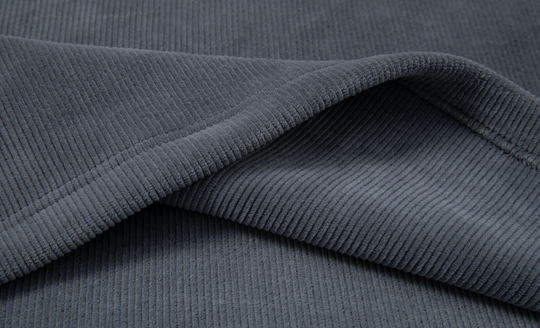 JHYQ Corduroy Embroidered Neck Zipper Jacket