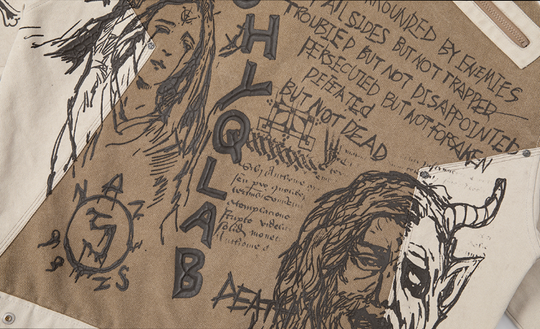 JHYQ Heavy Graffiti Short Jacket