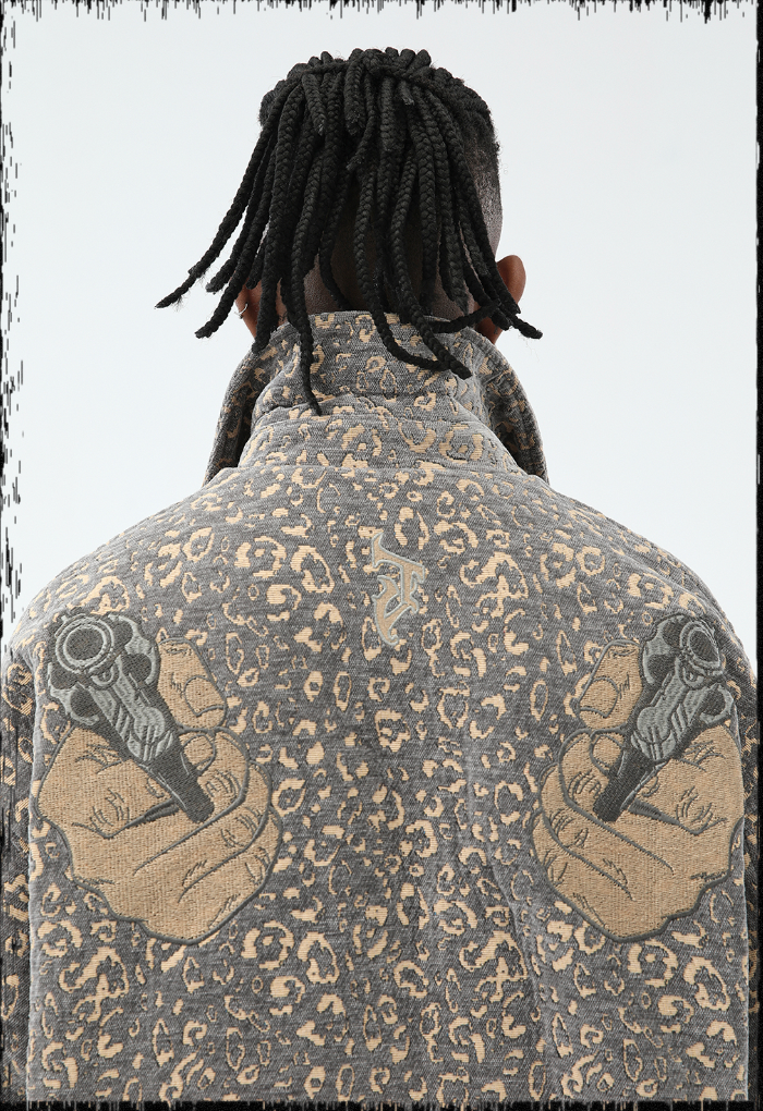 JHYQ Double Gun Embroidery Short Jacket