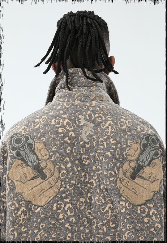 JHYQ Double Gun Embroidery Short Jacket