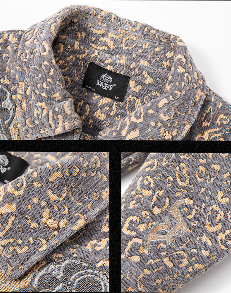 JHYQ Double Gun Embroidery Short Jacket